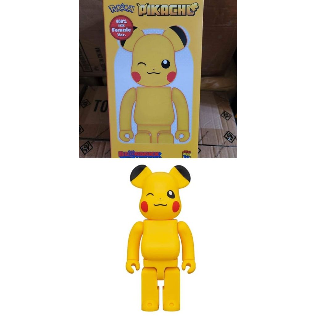 BE@RBRICK ピカチュウ Female Ver. 400% 眨眼皮卡丘 400% 女版皮卡丘 400% 寶可夢