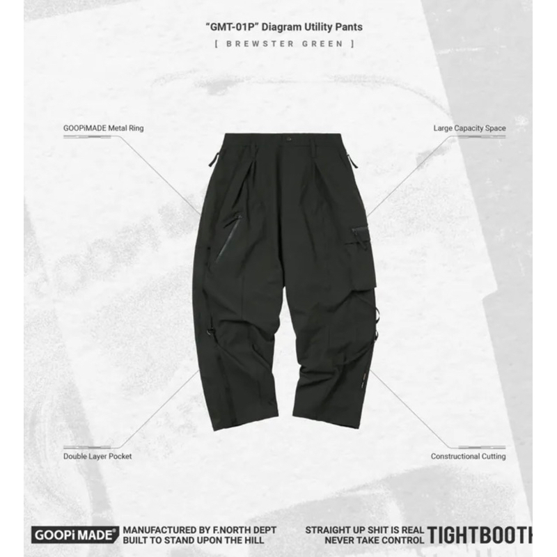 GMT-01P” Diagram Utility Pants - Shadow