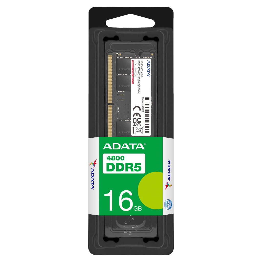ADATA 威剛DDR5-4800 SO-DIMM 16GB 筆記型電腦記憶體RAM DDR5-16G