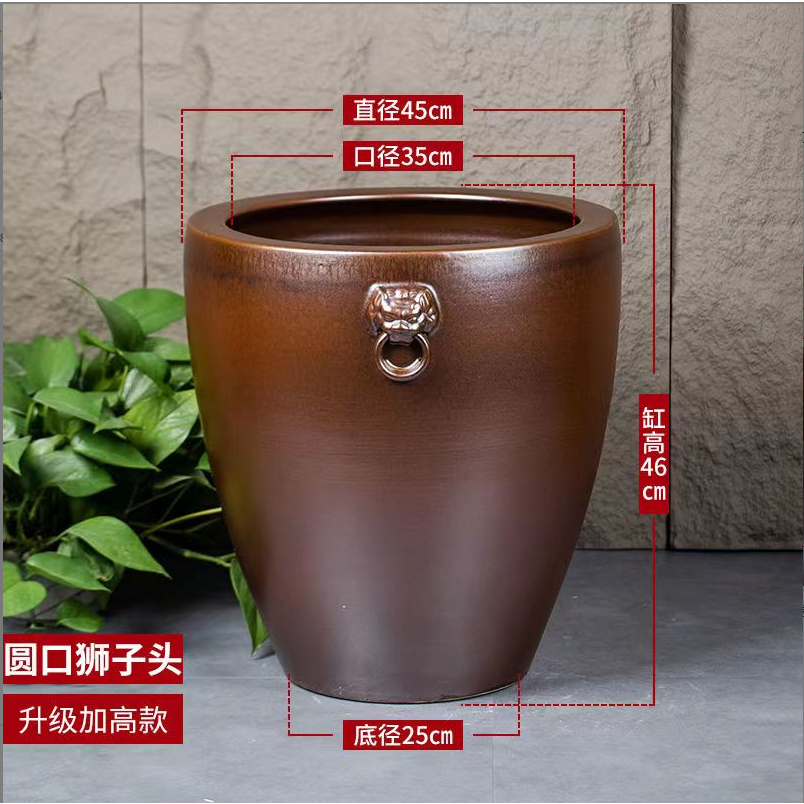 景德鎮陶瓷金魚缸養荷花蓮花盆睡蓮缸特大號水缸庭院客廳| 蝦皮購物