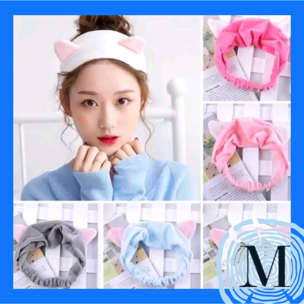 Bando Kucing Kelinci Bandana Rambut Lucu Hairband MKBT255 | 蝦皮購物