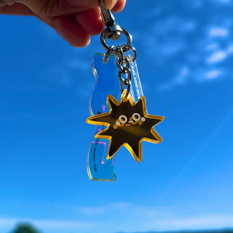humor star[讓希望閃爍吧]鑰匙圈 | 蝦皮購物