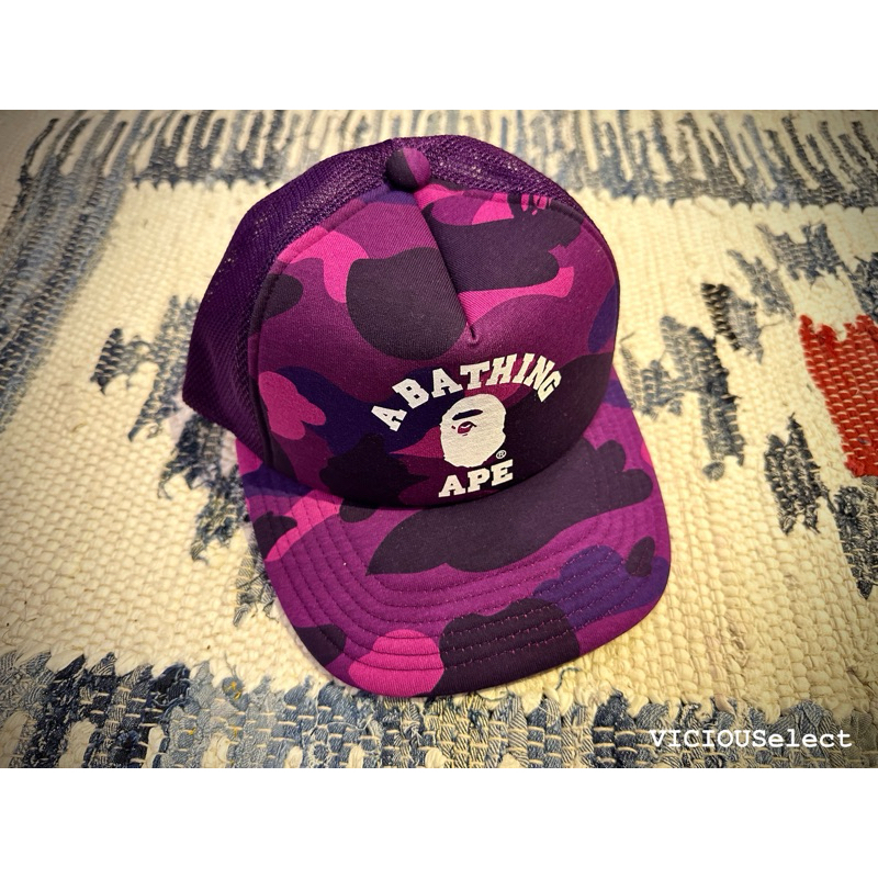 經典復刻A BATHING APE BAPE COLOR CAMO NYC MESH CAP 迷彩網帽帽子