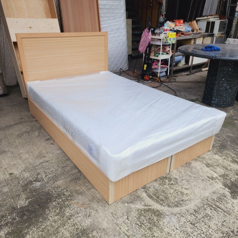 【滿福氣】可訂做 各色客製化120×188小雙人4尺床底 4x6.2尺雙人床架 白橡色四尺床架/床底箱/訂做床墊雙人床箱 | 蝦皮購物