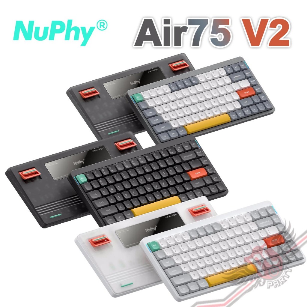 NuPhy Air75 V2 無線三模機械式鍵盤有線/2.4G/藍牙矮軸PCPARTY | 蝦皮購物