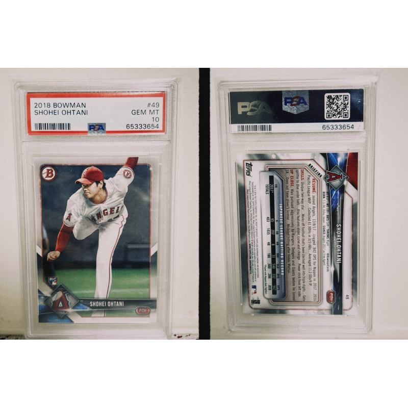 Shohei Ohtani 2018 Bowman RC #49 PSA10 大谷翔平