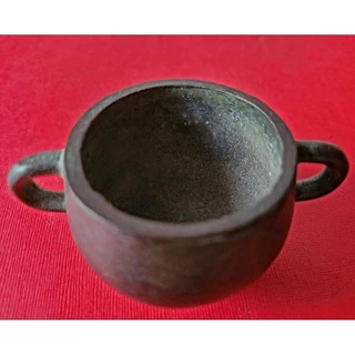 銅炉 香炉【福地洞天】 三足竹節紋香炉 宣徳炉 茶道香道具