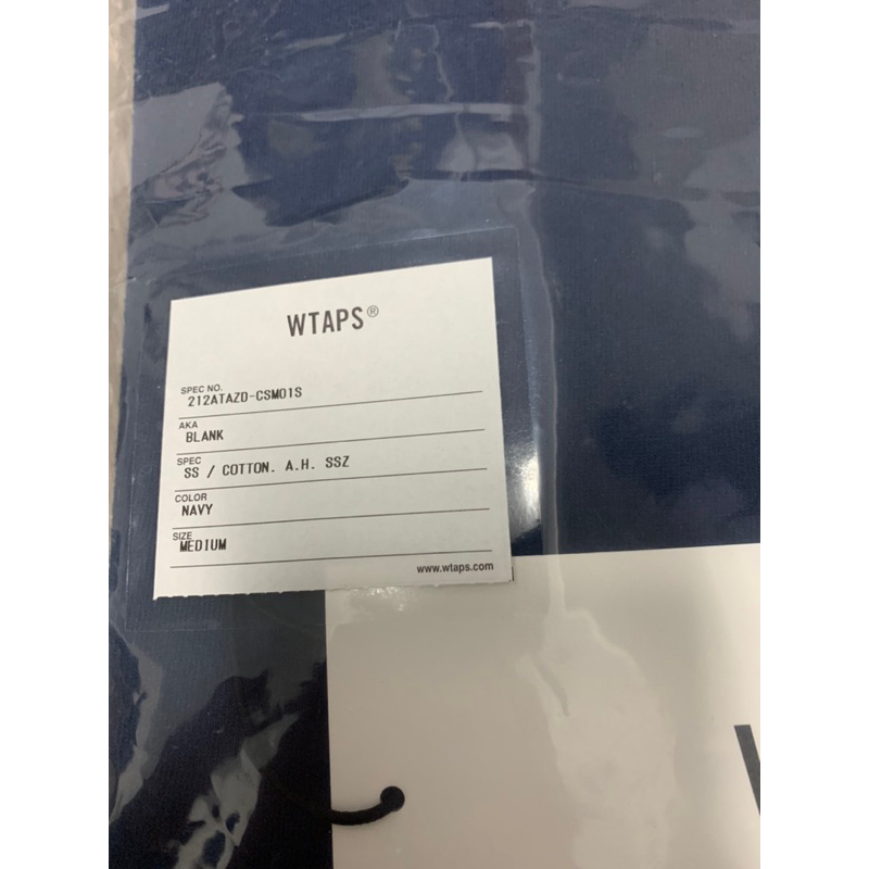 WTAPS 21AW BLANK / SS / COTTON. A.H. SSZ 三方聯名深藍M | 蝦皮購物