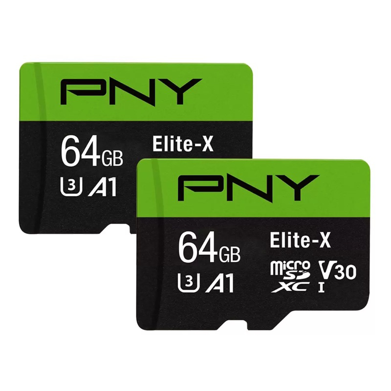 「Costco代購」PNY EliteX MicroSD 記憶卡含SD轉接卡 64GB 2入組 附發票 蝦皮購物