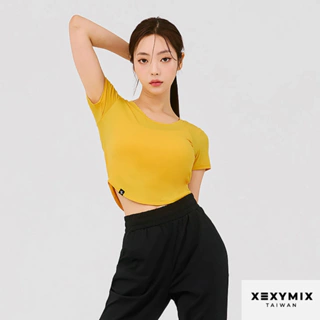 XEXYMIX XT4355G XELLA™ Light 短袖圓弧短版上衣 4355