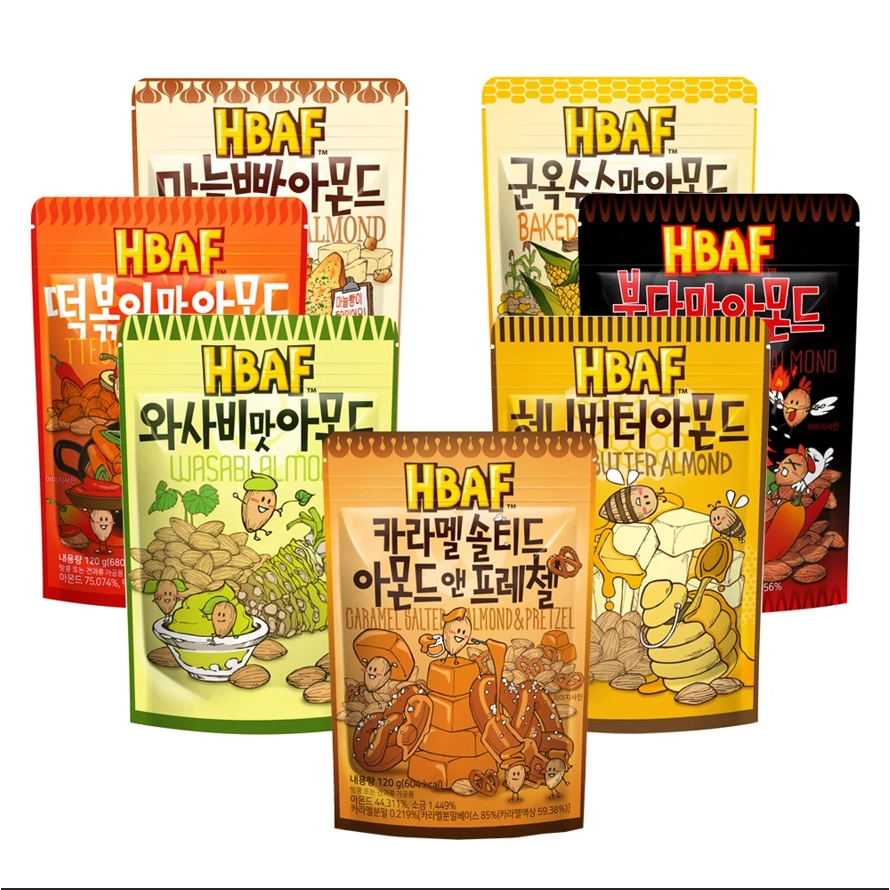韓國 HBAF 杏仁果 120g | 蝦皮購物