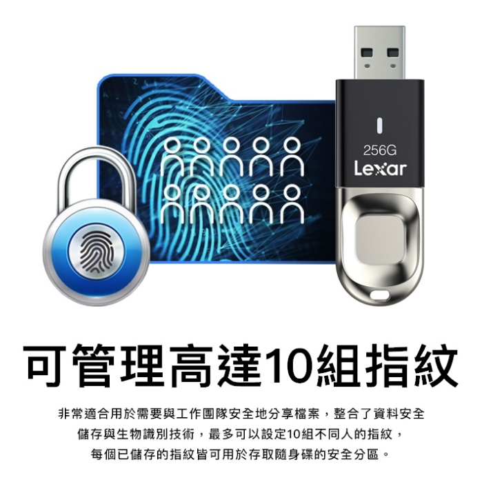 ❗️第二件免費❗️【雷克沙LEXAR】Jump Drive F35 USB 3.0指紋加密固態硬碟|高速隨身碟| 蝦皮購物