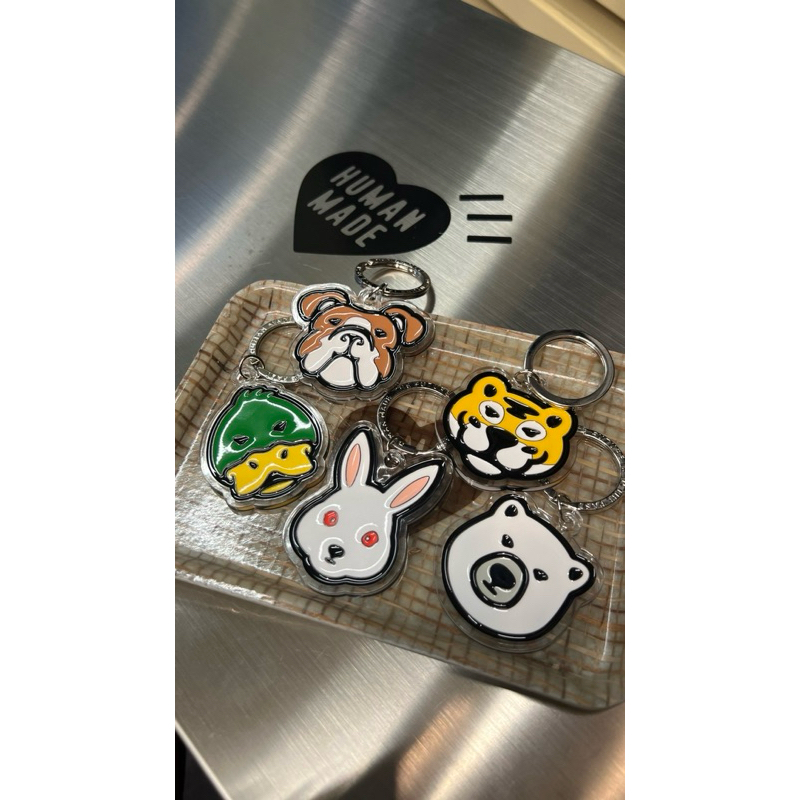 [TS]HUMAN MADE 日本店鋪限定鑰匙圈 動物 老虎 北極熊 鴨子 兔子 狗狗 | 蝦皮購物