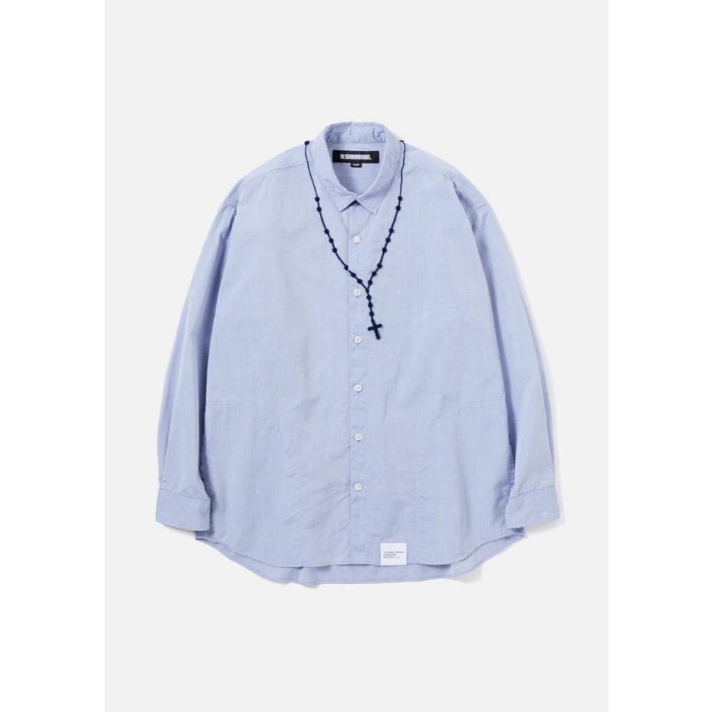 AllenTAPS】NEIGHBORHOOD 23SS CROSS EMBROIDERY SHIRT LS | 蝦皮購物