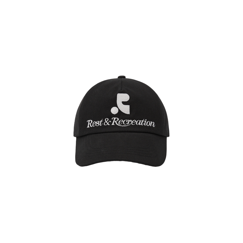 REST AND RECREATION] RR LOGO BALL CAP - NAVY - SOPOGO