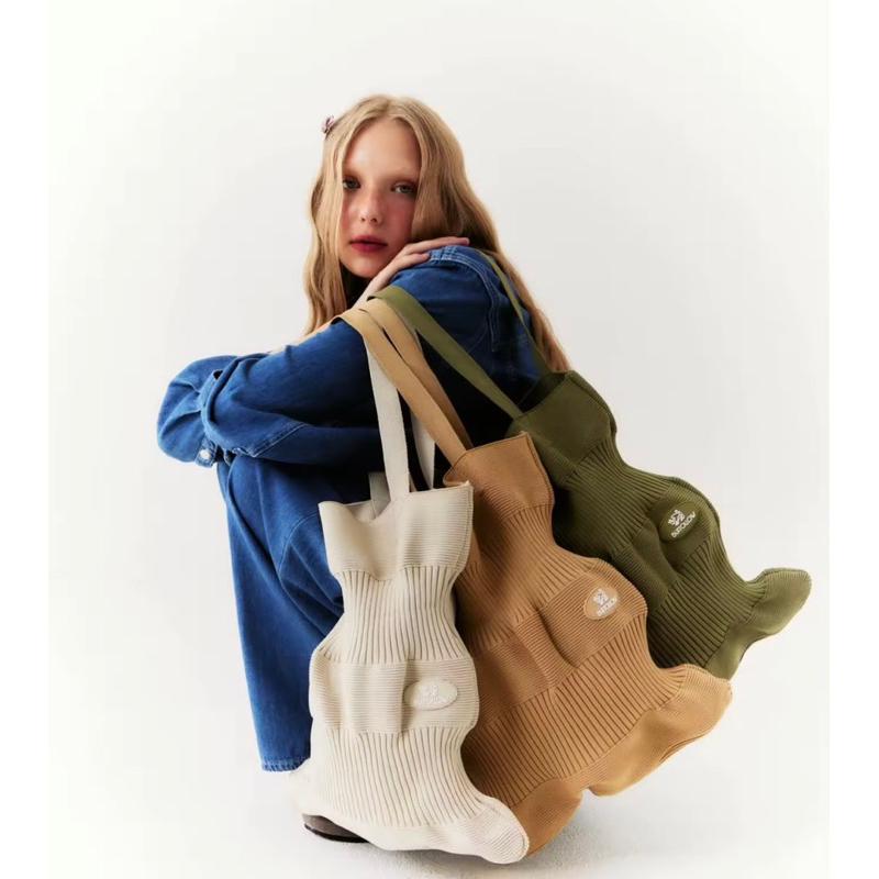 泰國Buffollow 波浪托特包 Wavy Bag 超彈性 當地設計生產 文創品牌 多種顏色 | 蝦皮購物