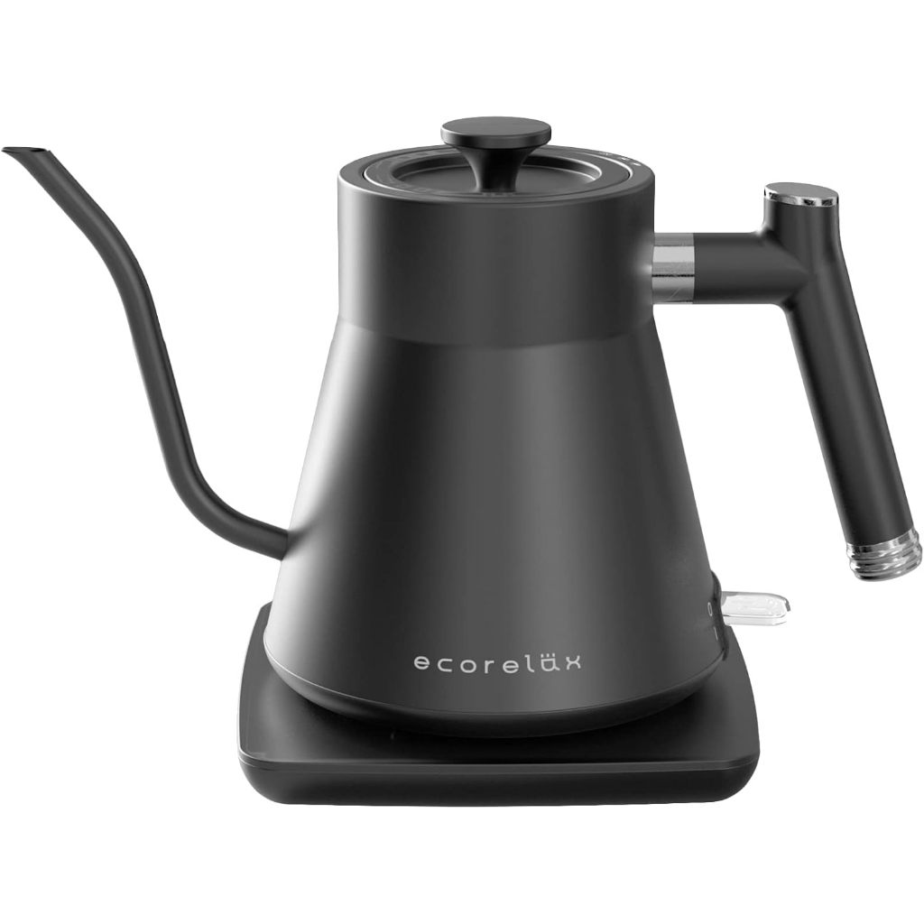 ECORELAX 電熱水壺溫度調節1L 咖啡壺電熱水壺帶保溫120分鐘水壺