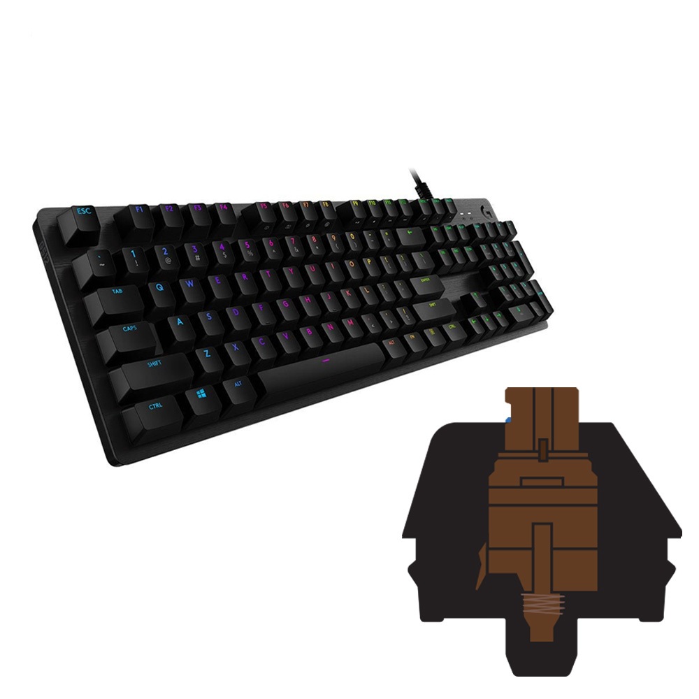 Logitech 羅技G512 有線GX (青軸紅軸茶軸) RGB 中文機械式鍵盤| 蝦皮購物
