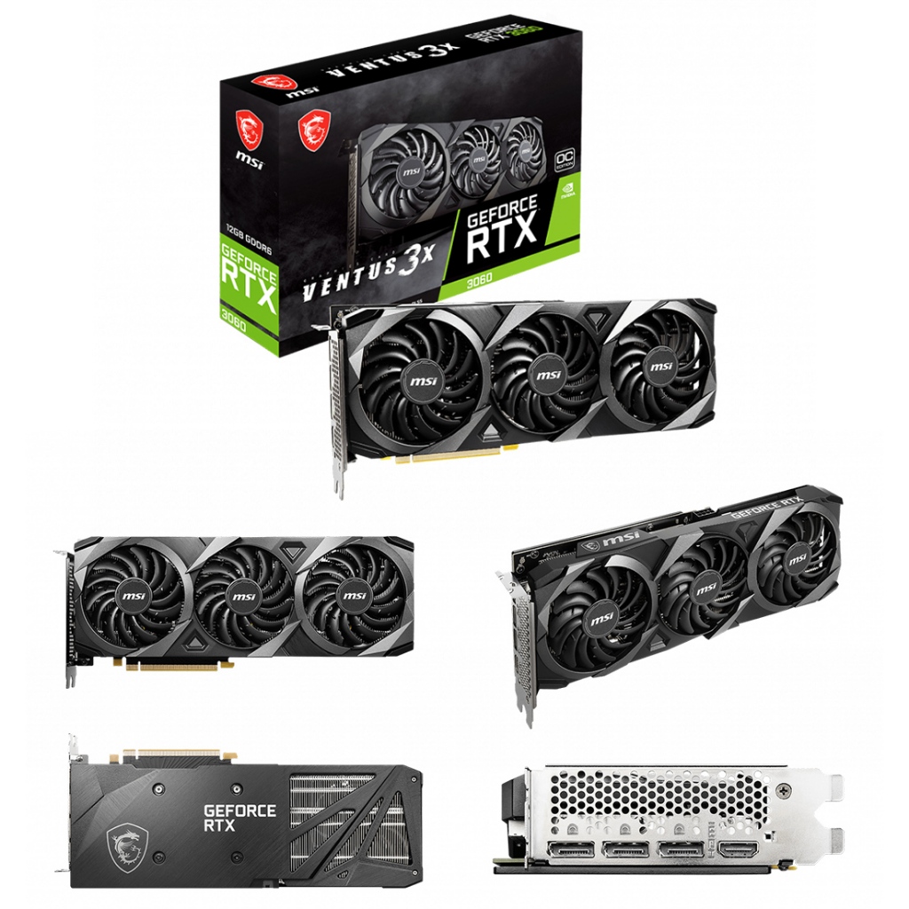 MSI GeForce RTX 3060 VENTUS 3X 12G OC顯示卡 | 蝦皮購物
