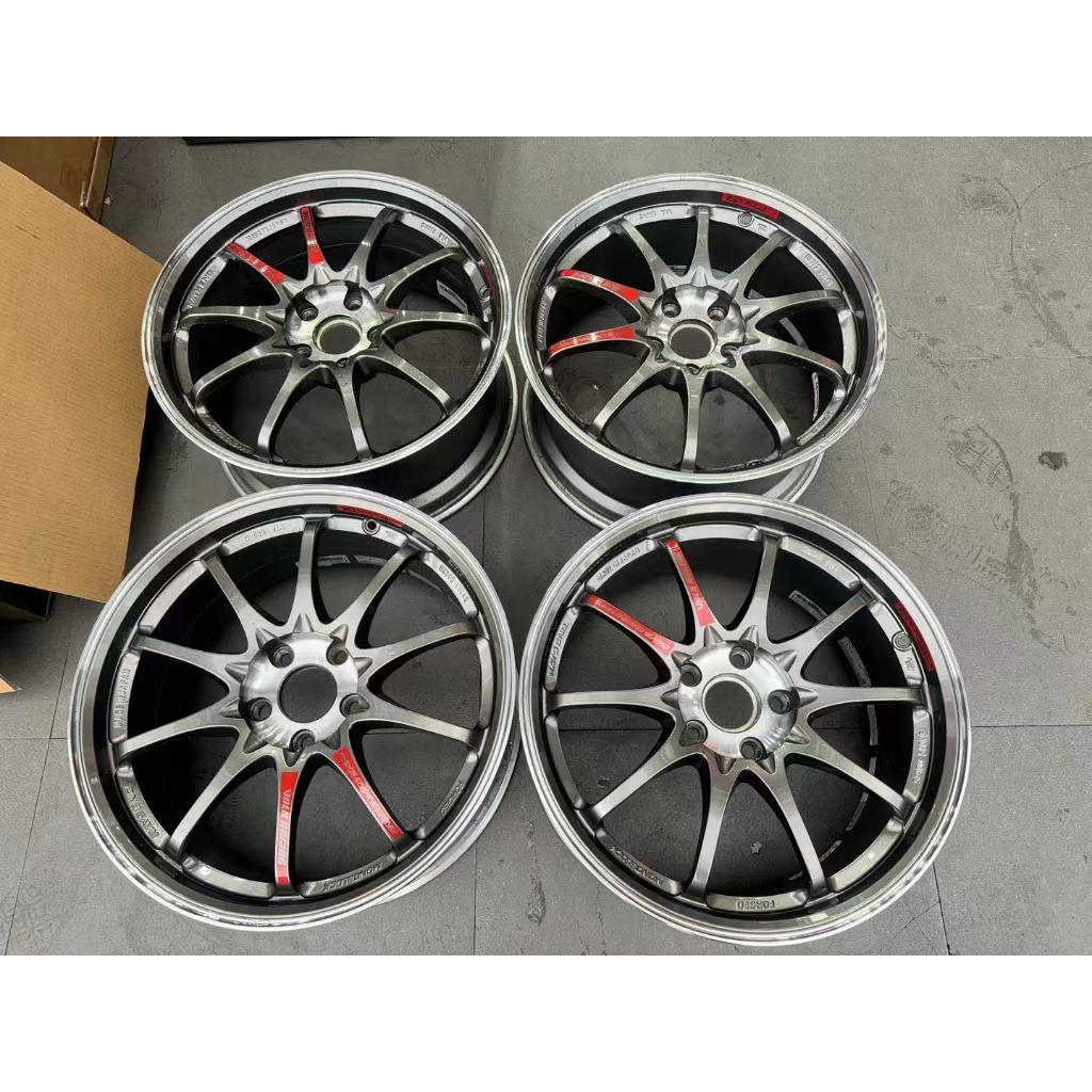 YGAUTO】二手時間日本外匯正品RAYS CE28SL 18吋PG 5*112 8.5J ET44