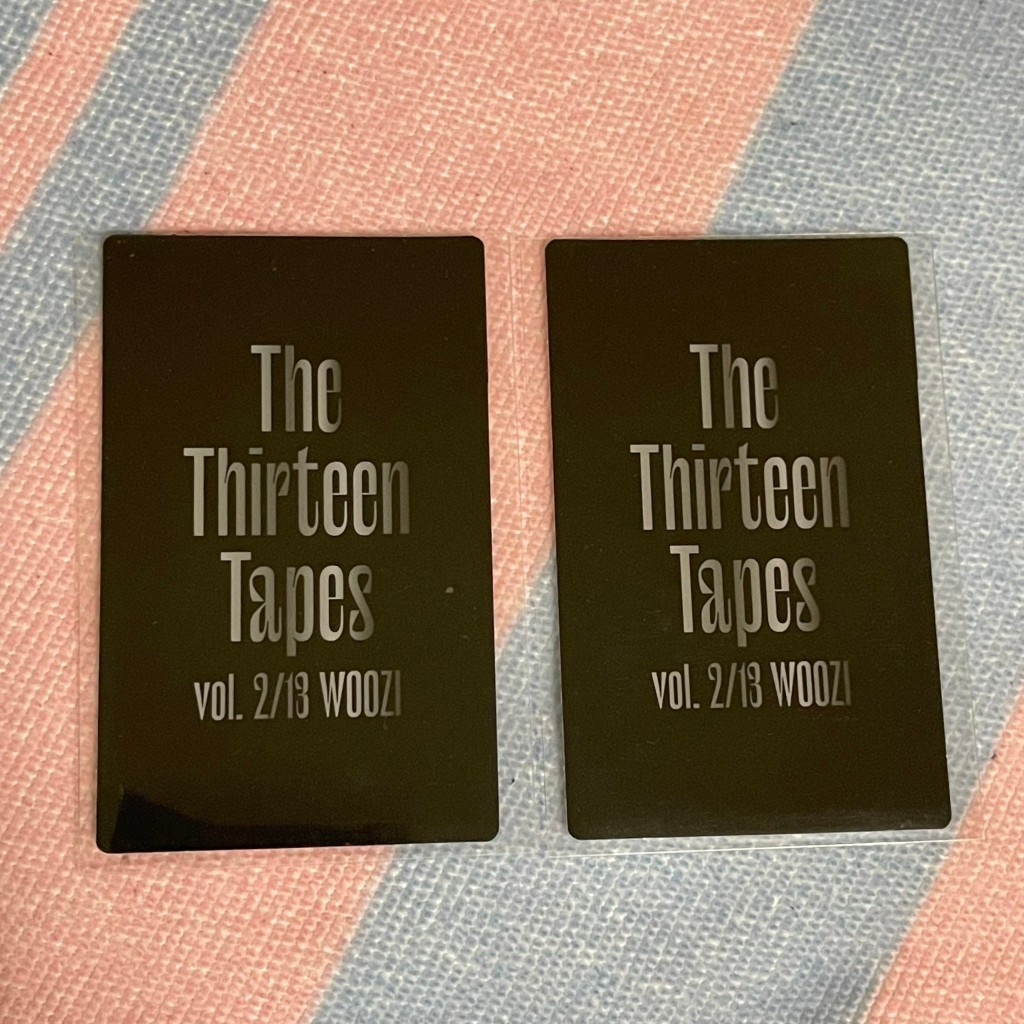含綁物) 知勳WOOZI 寫真小卡The Thirteen Tapes TTT Seventeen