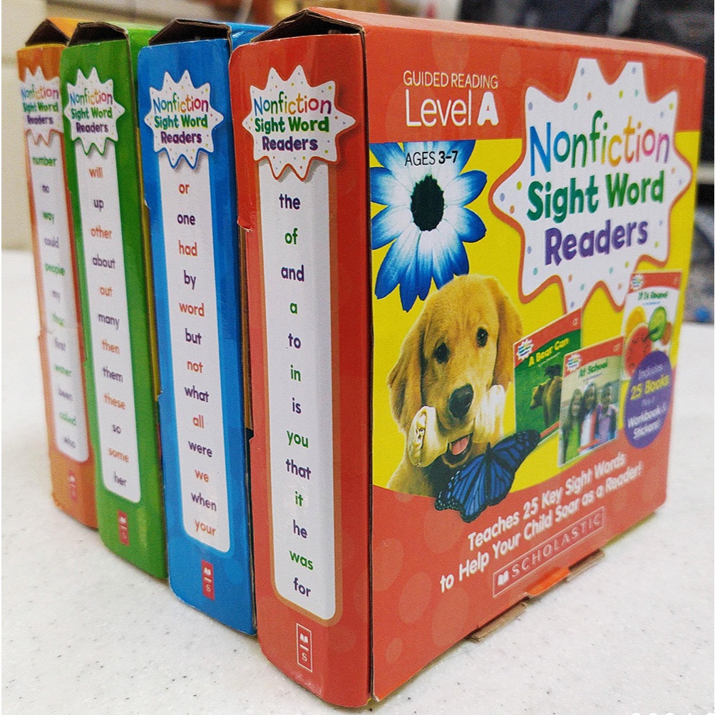 學樂英文關鍵詞書Nonfiction Sight Word Readers ABCD100冊全套