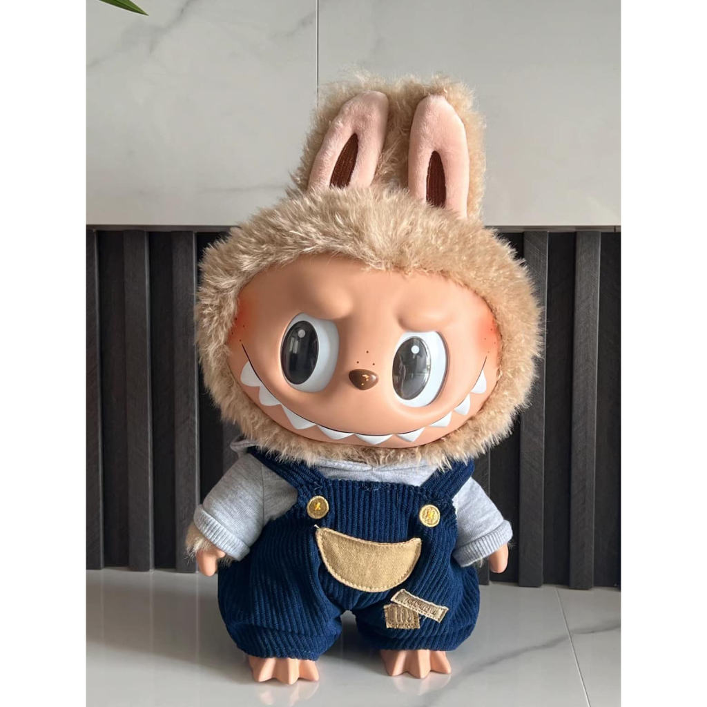 POPMART LABUBU Time to chill 搪胶 毛絨 公仔 一代 大娃 拉布布 nanc | 蝦皮購物