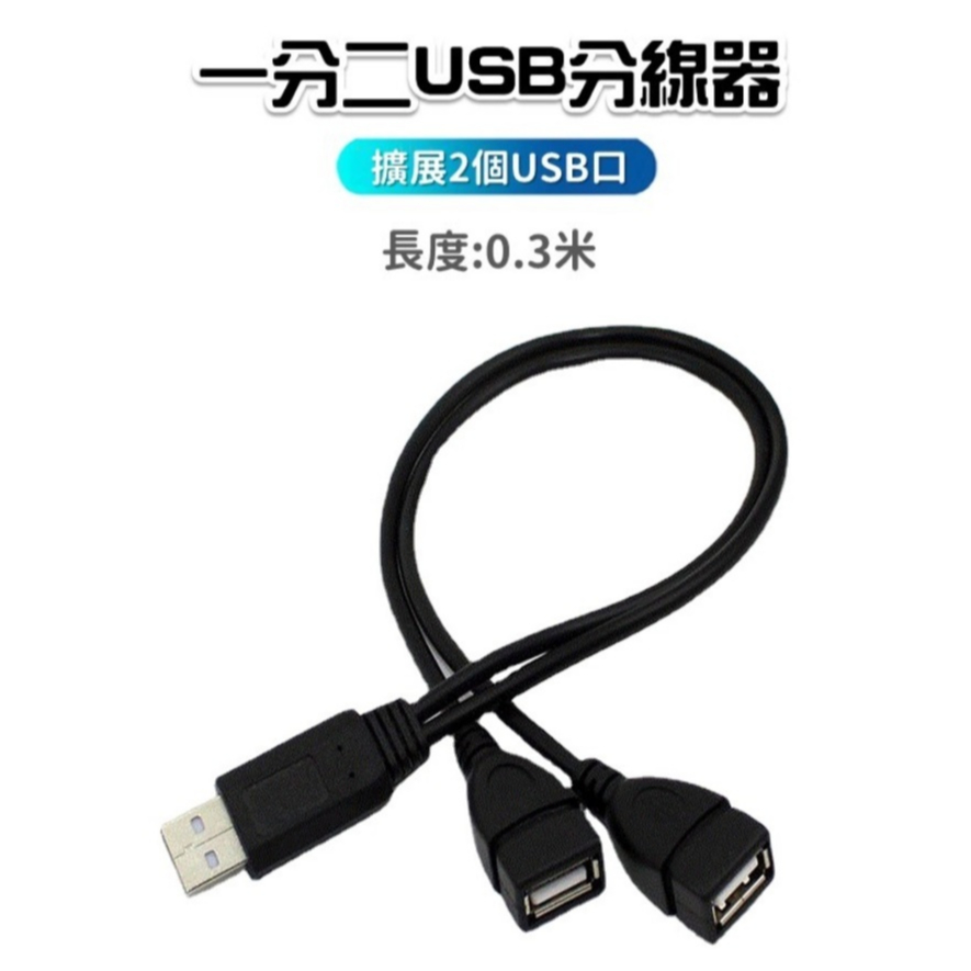 [台灣出貨] USB 一轉二線 一分二USB分線器 USB分線器 SB一分二充電線 二合一充電線 USB3.0 數據線 | 蝦皮購物