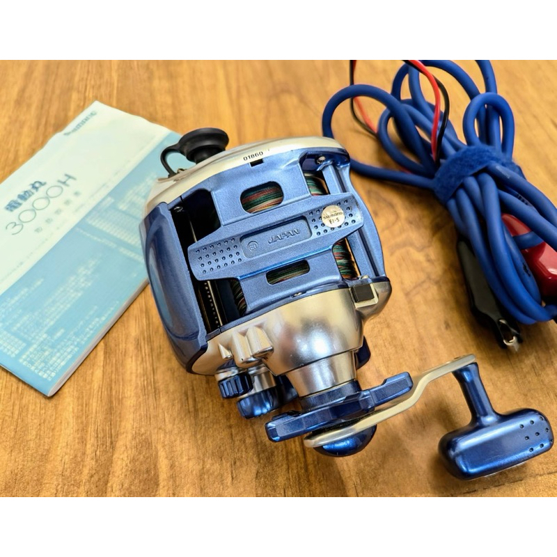 二手Shimano 3000h 電動丸高速電動捲線器電動捲線器海釣沈底放線需手動扳回下單前先聊聊| 蝦皮購物