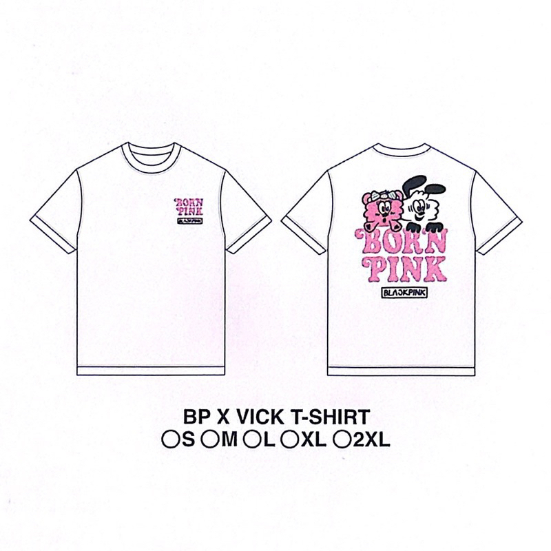Blackpink Born Pink × VERDY BP × Vick T-Shirt 白 XL-