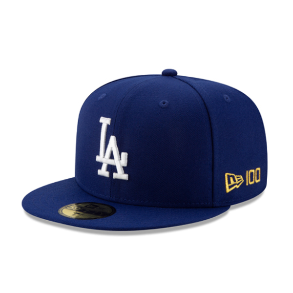 【NEW ERA】100周年限定MLB LA 洛杉磯道奇寶藍色59FIFTY 全封