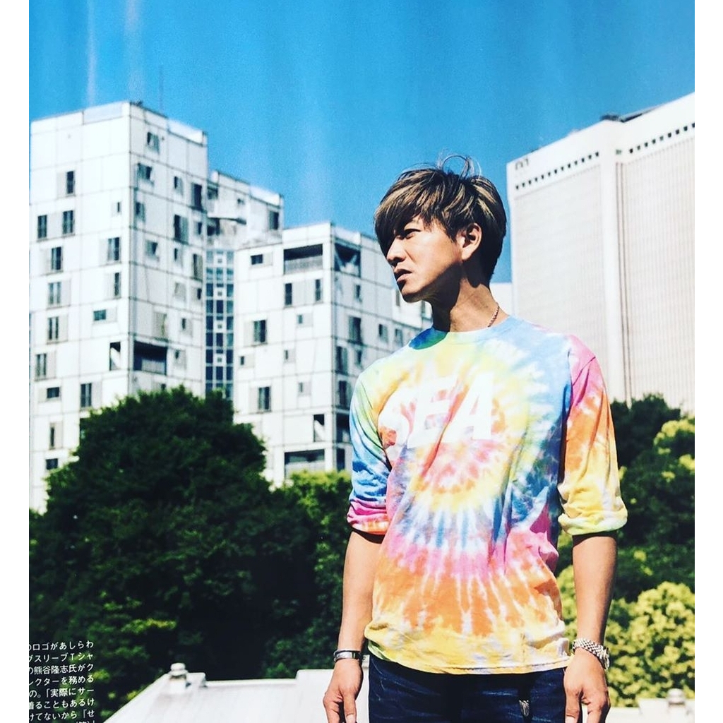 WIND AND SEA LONG SLEEVE CUT-SEWN TIEDYE 木村拓哉 著用 L號