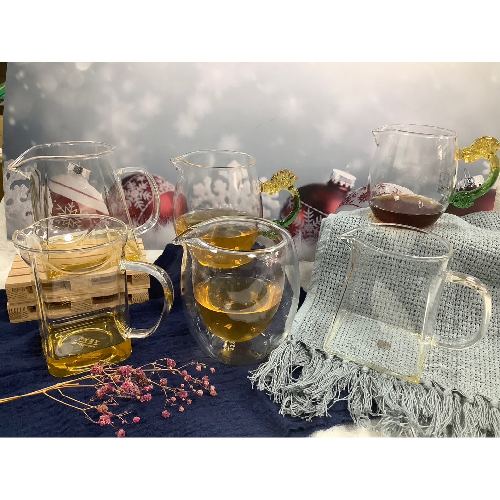 【丞漢】耐熱玻璃茶海6款 雙層茶海 梯形茶海 龍形琉璃手把茶海 方形茶海 公杯 茶道 茶具《享盈餐具》 | 蝦皮購物
