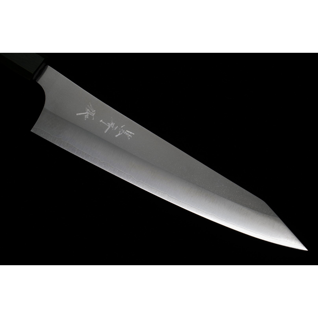 黒崎優　新月光　vgxeos 牛刀　240mm 黒崎優 「月光」牛刀 包丁 240mm 拭き漆樫柄 – HAGAKURE