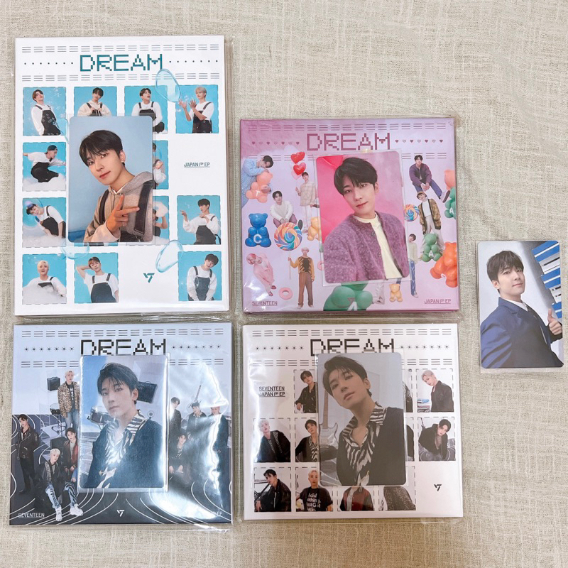 💎seventeen 日專dream 初回限定盤A C D 閃盤 克拉盤 全圓佑 專輯 小卡