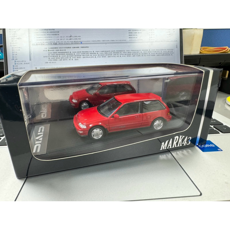 1/43 Mark43 Honda Civic Si (EF9) SiR II Red PM4396R | 蝦皮購物