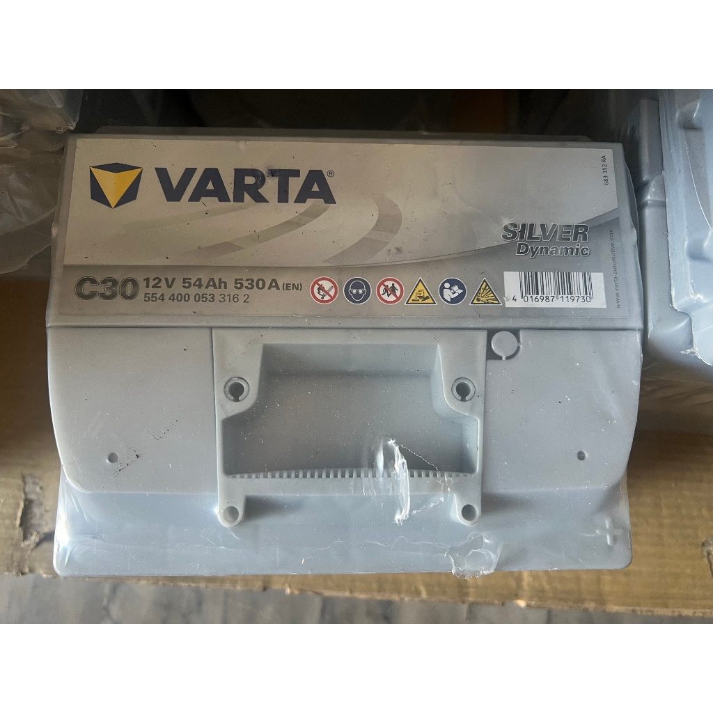 全電行】VARTA C30 12V 54Ah 530A LN1 汽車電池DIN50高身
