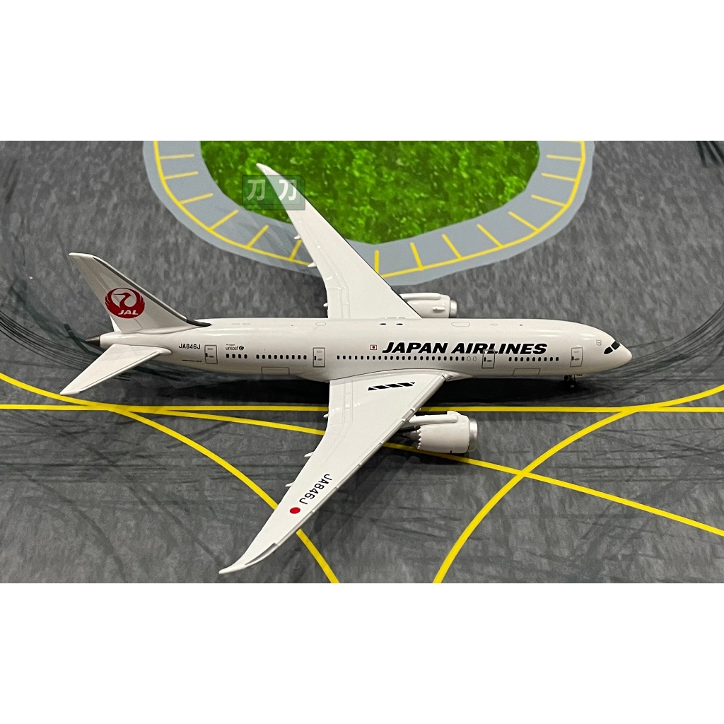 現貨1:400 JAL日本航空波音B787-8 JA846J 吸塑膠包裝金屬飛機模型| 蝦皮購物