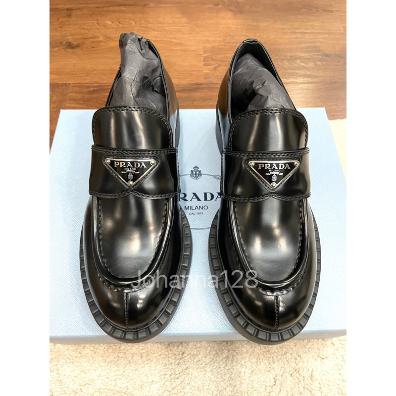 《已售出》保證正品 全新Prada Loafer 樂福鞋 現貨37 | 蝦皮購物