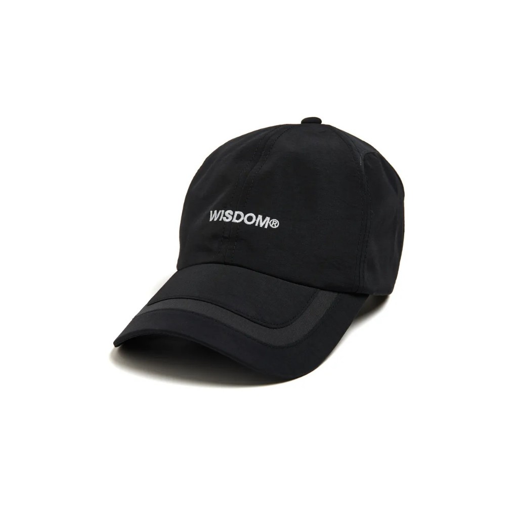 WISDOM Embroidered Curve Splice Cap - Black 棒球帽 黑色 | 蝦皮購物