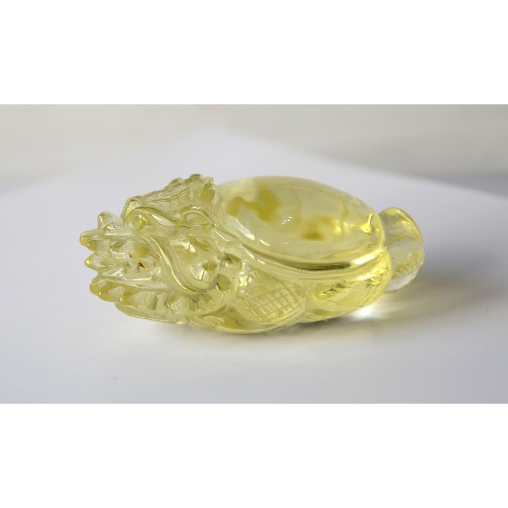 S-水晶宮】黃水晶透體龍龜擺件黃水晶龍龜天然水晶| 蝦皮購物