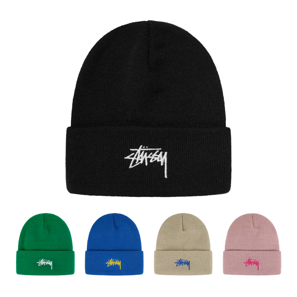 STUSSY 細針STOCK CUFF BEANI 毛帽多色反折毛帽針織毛線帽情侶帽