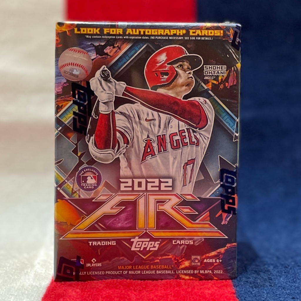 全新未拆封2022 Topps Fire Baseball Blaster Box 火力系列棒球卡盒