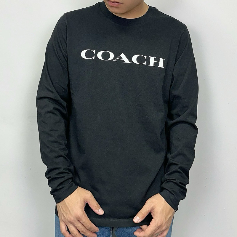 New START精品服飾-員林】Coach 經典字母薄長T 長袖上衣薄長袖長袖