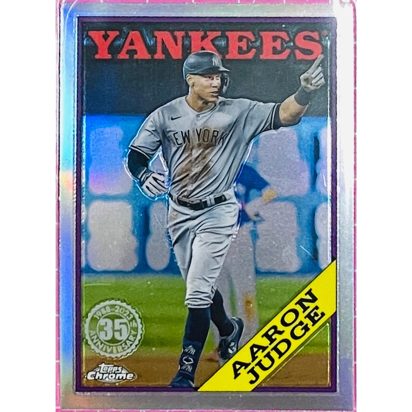 AARON JUDGE 金屬卡特卡亮2023 Topps Chrome 35周年88BC-1 大聯盟洋基