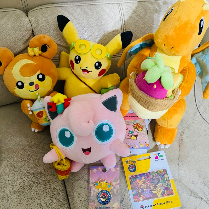 全新現貨臺北的皮卡丘限定Pokémon Center TAIPEI 台北寶可夢快龍胖丁熊