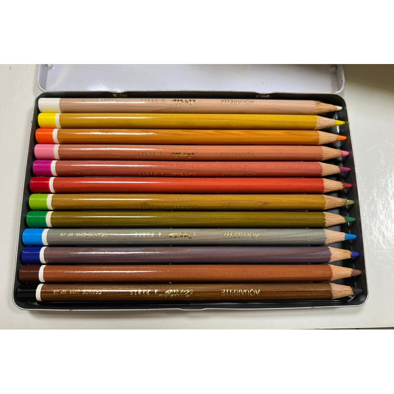 快速出貨）法國康緹conte a paris水性色鉛筆12色補色| 蝦皮購物
