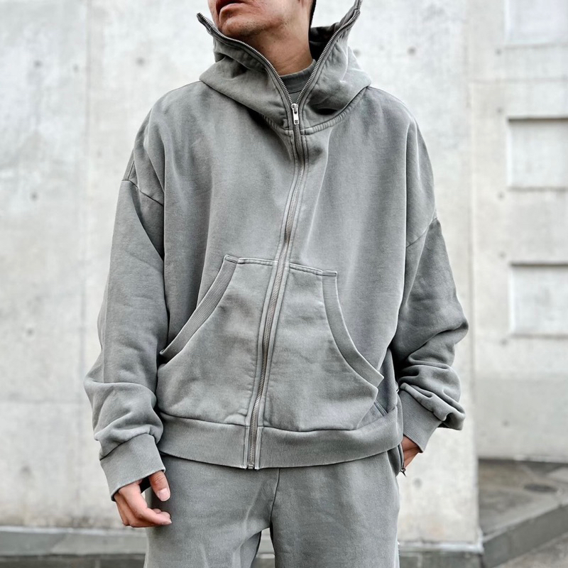 トップス Entire Studios ZIP HOODIE s J.V Select】Entire Studios Full Zip Hoodie 連帽外套帽t 水洗大落肩