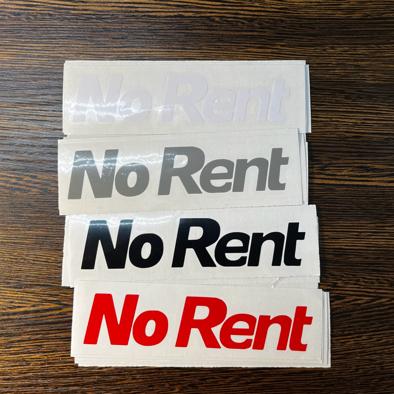 No Rent貼紙 iRent搞笑貼紙 iRent 車貼 貼紙 搞笑 kuso | 蝦皮購物