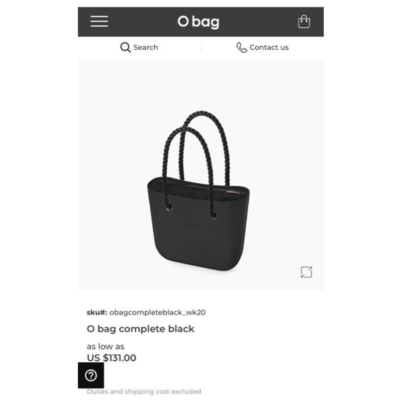 O bag online white